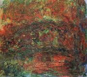 Claude Monet the japanese bridge oil on canvas